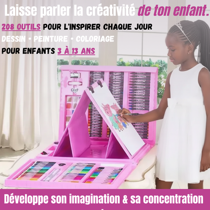 Le Kit Créatif Ultime de 208 Pièces – Éveillez l’Imagination et la Créativité de Votre Enfant !