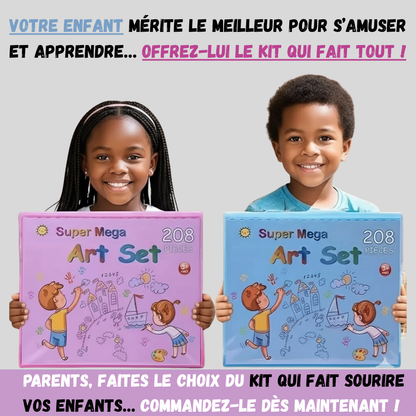 Le Kit Créatif Ultime de 208 Pièces – Éveillez l’Imagination et la Créativité de Votre Enfant !