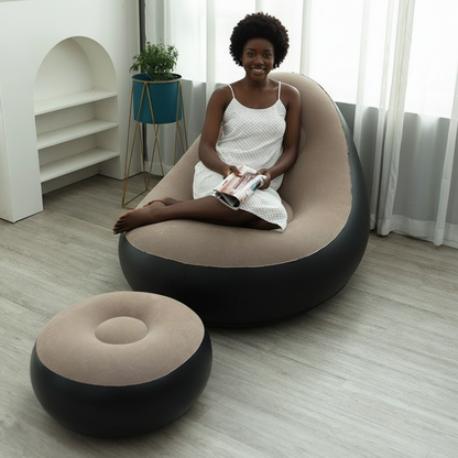 Le Fauteuil Gonflable Ultra-Confort – Transforme Instantanément Ton Salon en Espace Relaxation ! 😍🔥